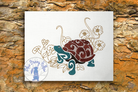 Land Turtle 1 Embroidery Design